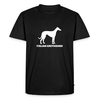 Italian Greyhound - T-shirt Premium bio Homme - noir - Devant - Nico (187cm)