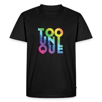 Trop unique - T-shirt Premium bio Homme - noir - Devant - Nico (187cm)