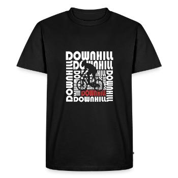 Downhill - T-shirt Premium bio Homme - noir - Devant - Nico (187cm)