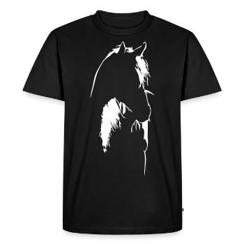 Cheval à rétroéclairage - T-shirt Premium bio Homme - noir - Devant - Nico (187cm)