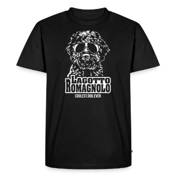 LAGOTTO ROMAGNOLO coolest dog Wilsigns Cadeau - T-shirt Premium bio Homme - noir - Devant - Nico (187cm)