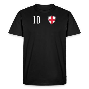 Angleterre 10 cadeau de ballon de sport équipe de football - T-shirt Premium bio Homme - noir - Devant - Nico (187cm)