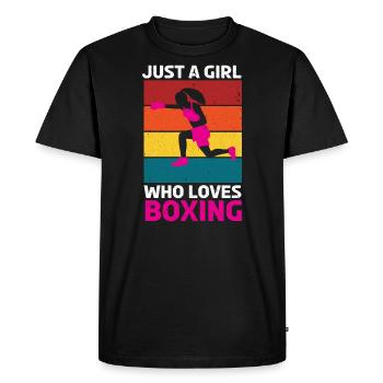 Boxing Boxer Martial Arts Boxing Ring Boxing Gloves - Men's Premium Organic T-Shirt - black - Front - Nico (187cm)