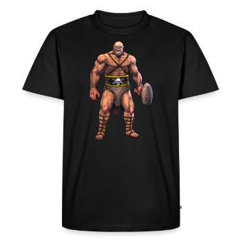 Mythologie grecque Divinité Cyclope - T-shirt Premium bio Homme - noir - Devant - Nico (187cm)