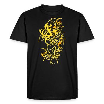 Résumé - Encre - T-shirt Premium bio Homme - noir - Devant - Nico (187cm)