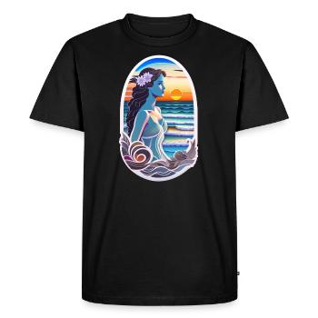 surf - hawaii - aloha - T-shirt Premium bio Homme - noir - Devant - Nico (187cm)