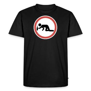 Optimal party shirt - Men's Premium Organic T-Shirt - black - Front - Nico (187cm)