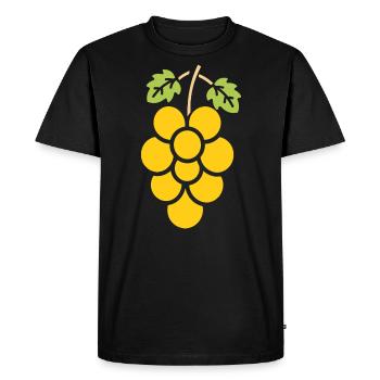 Raisin - T-shirt Premium bio Homme - noir - Devant - Nico (187cm)