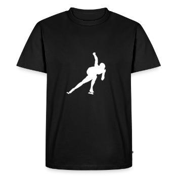 Speed skating Ice skates Winter sports - Men's Premium Organic T-Shirt - black - Front - Nico (187cm)