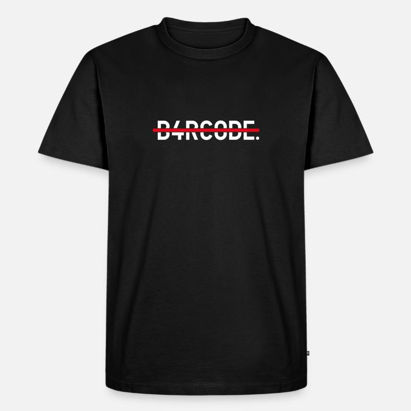 B4RCODE. Strike - Männer Premium Bio T-Shirt - Schwarz