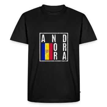 Andorra - Men's Premium Organic T-Shirt - black - Front - Nico (187cm)