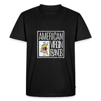 Îles Vierges américaines - T-shirt Premium bio Homme - noir - Devant - Nico (187cm)