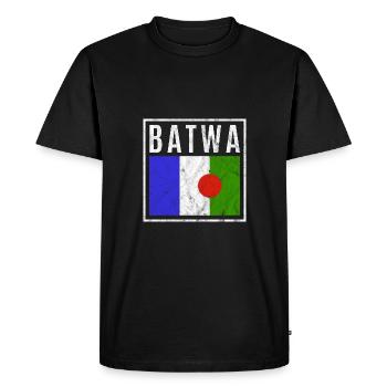 Batwa - T-shirt Premium bio Homme - noir - Devant - Nico (187cm)