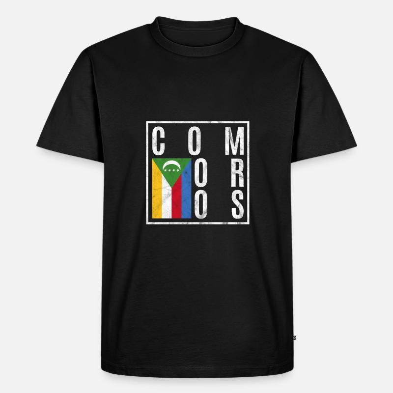 Komoren - Männer Premium Bio T-Shirt - Schwarz