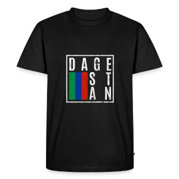 Daguestan - T-shirt Premium bio Homme - noir - Devant - Nico (187cm)