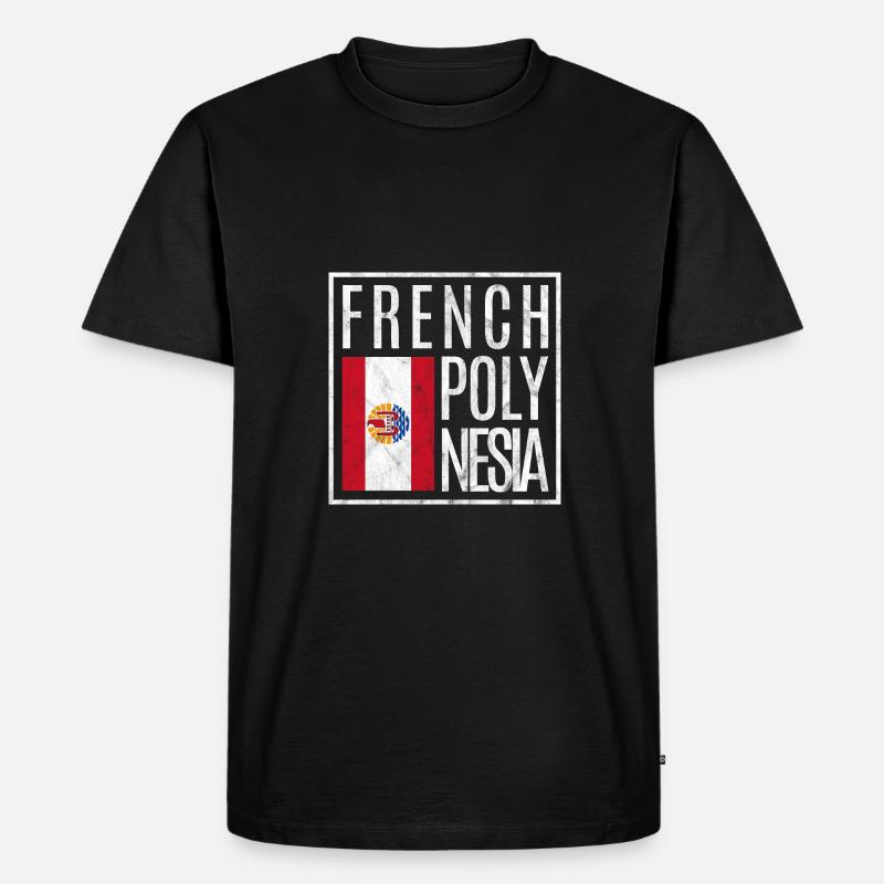 Französisch-Polynesien - Männer Premium Bio T-Shirt - Schwarz