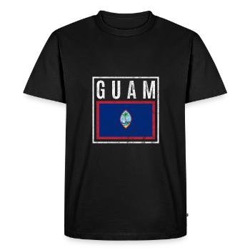 Guam - Men's Premium Organic T-Shirt - black - Front - Nico (187cm)