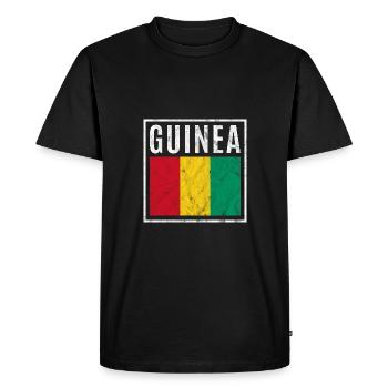 Guinea - Men's Premium Organic T-Shirt - black - Front - Nico (187cm)