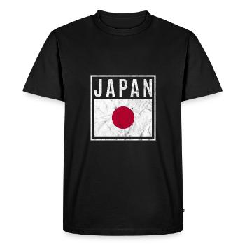 Japan - Men's Premium Organic T-Shirt - black - Front - Nico (187cm)