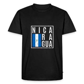 Nicaragua - Men's Premium Organic T-Shirt - black - Front - Nico (187cm)