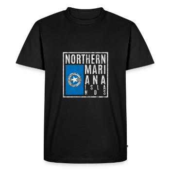Northern Mariana Islands - Men's Premium Organic T-Shirt - black - Front - Nico (187cm)