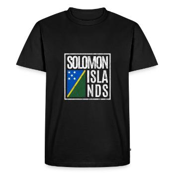 Îles Salomon - T-shirt Premium bio Homme - noir - Devant - Nico (187cm)