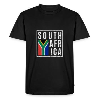 Afrique du Sud - T-shirt Premium bio Homme - noir - Devant - Nico (187cm)