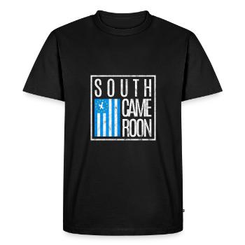 Cameroun du Sud - T-shirt Premium bio Homme - noir - Devant - Nico (187cm)