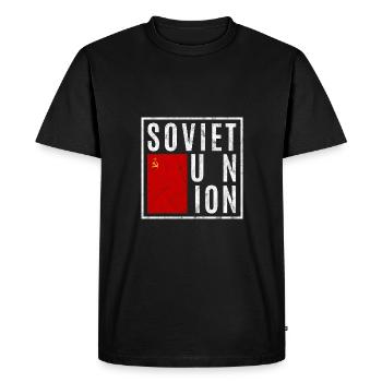 Union soviétique - T-shirt Premium bio Homme - noir - Devant - Nico (187cm)