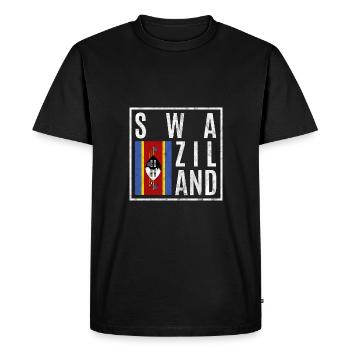 Swaziland - T-shirt Premium bio Homme - noir - Devant - Nico (187cm)