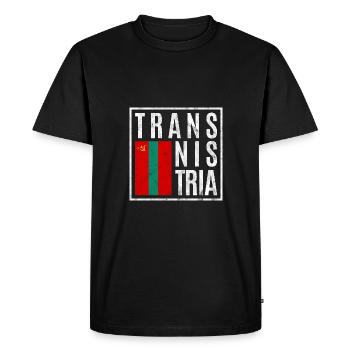 Transnistrie - T-shirt Premium bio Homme - noir - Devant - Nico (187cm)