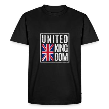 Great Britain - Men's Premium Organic T-Shirt - black - Front - Nico (187cm)