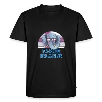 Féroé (îles) - T-shirt Premium bio Homme - noir - Devant - Nico (187cm)