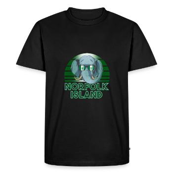 Île Norfolk - T-shirt Premium bio Homme - noir - Devant - Nico (187cm)