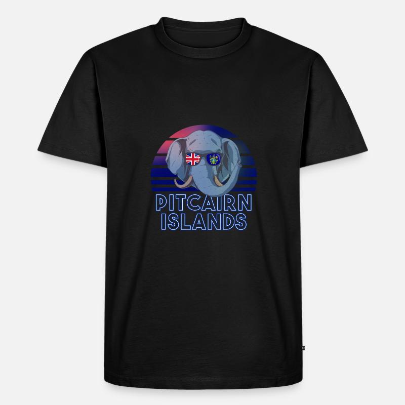 Pitcairninseln - Männer Premium Bio T-Shirt - Schwarz