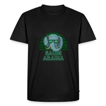 Arabie Saoudite - T-shirt Premium bio Homme - noir - Devant - Nico (187cm)