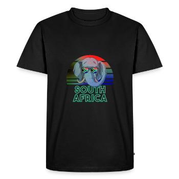 South Africa - Men's Premium Organic T-Shirt - black - Front - Nico (187cm)