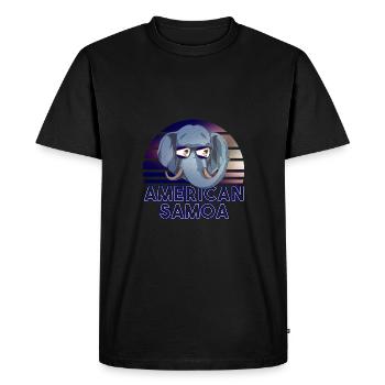 Samoa américaines - T-shirt Premium bio Homme - noir - Devant - Nico (187cm)