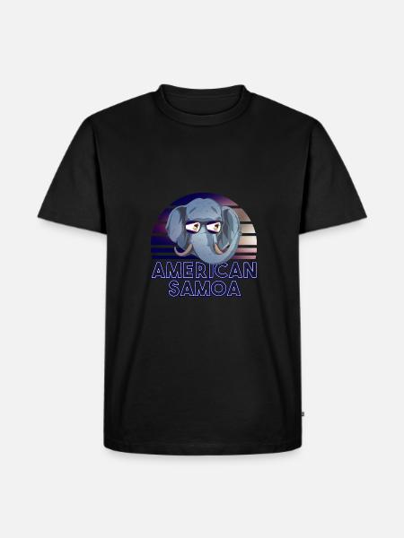 American Samoa - Men's Premium Organic T-Shirt - black
