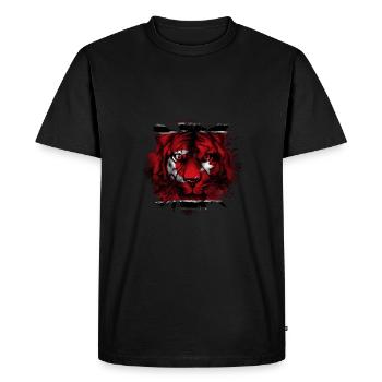 Aceh - Men's Premium Organic T-Shirt - black - Front - Nico (187cm)