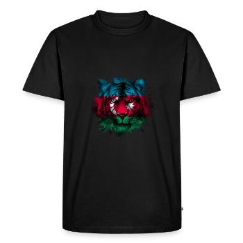Azerbaïdjan - T-shirt Premium bio Homme - noir - Devant - Nico (187cm)