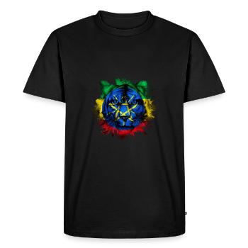 Ethiopia - Men's Premium Organic T-Shirt - black - Front - Nico (187cm)