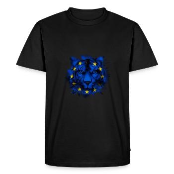 Union européenne - T-shirt Premium bio Homme - noir - Devant - Nico (187cm)