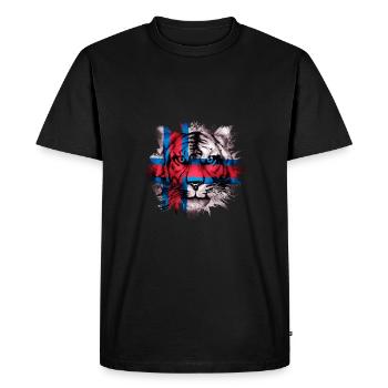 Féroé (îles) - T-shirt Premium bio Homme - noir - Devant - Nico (187cm)