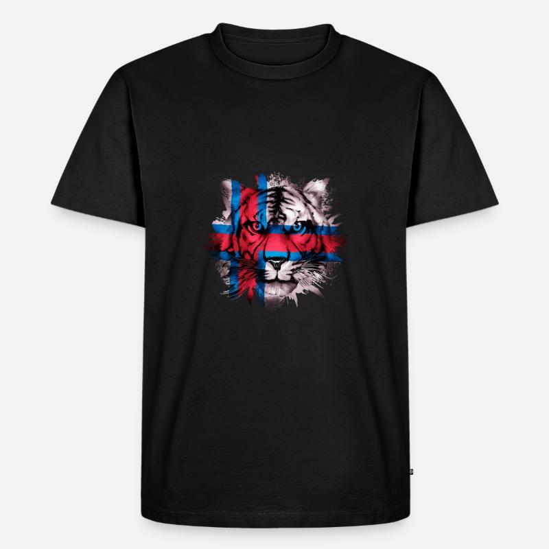 Färöer Inseln - Männer Premium Bio T-Shirt - Schwarz
