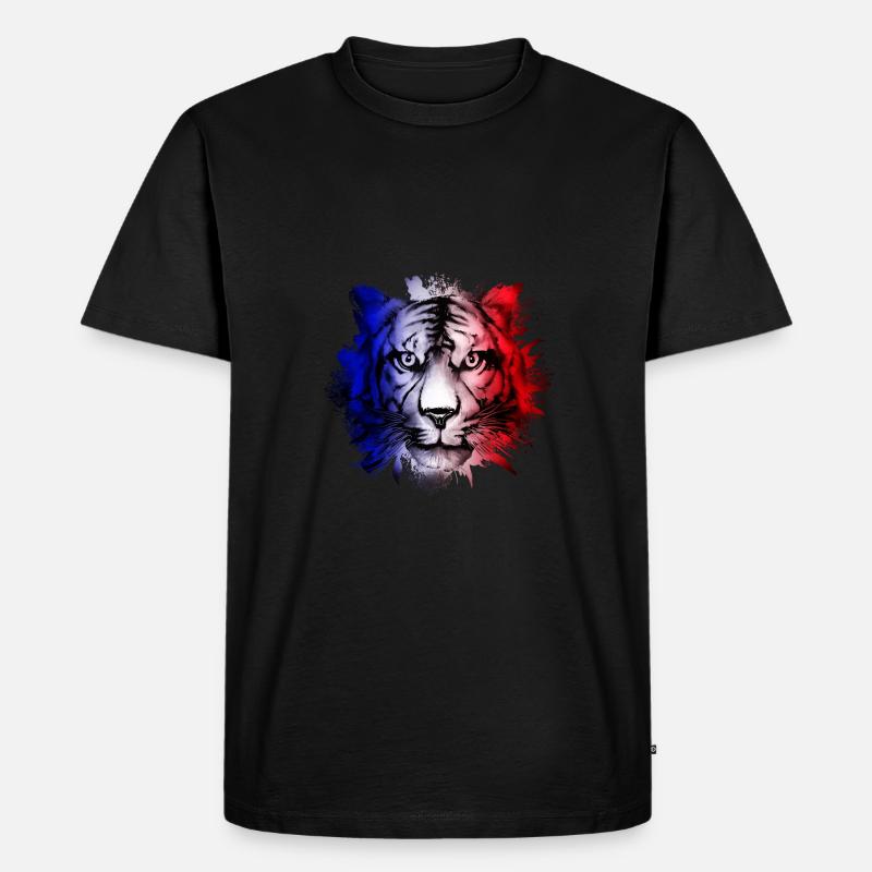 Frankreich - Männer Premium Bio T-Shirt - Schwarz