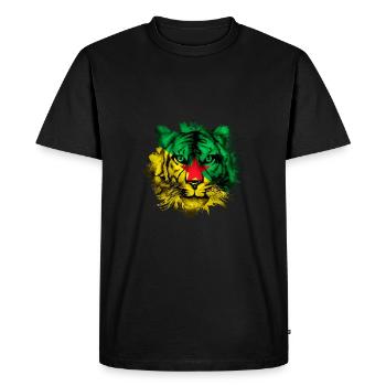Guyane française - T-shirt Premium bio Homme - noir - Devant - Nico (187cm)