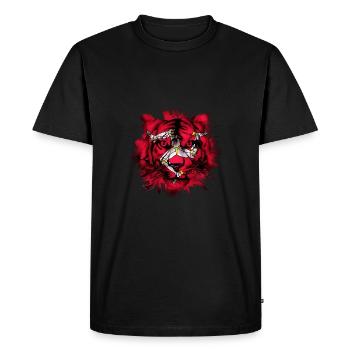 Île de Man - T-shirt Premium bio Homme - noir - Devant - Nico (187cm)