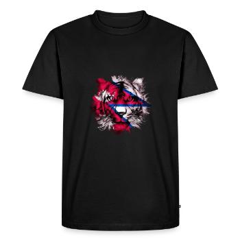 Nepal - Men's Premium Organic T-Shirt - black - Front - Nico (187cm)