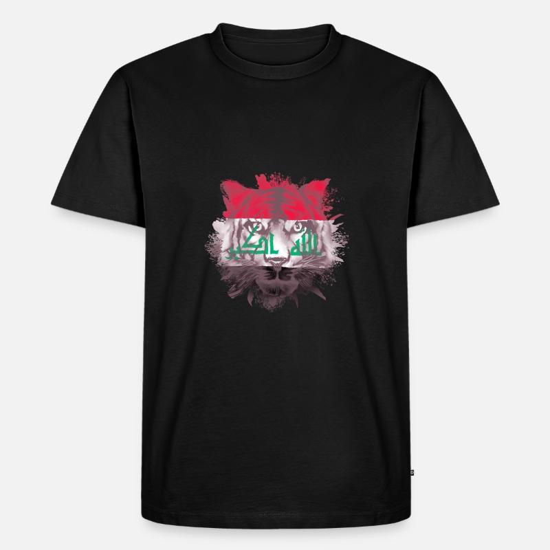 Irak - Männer Premium Bio T-Shirt - Schwarz